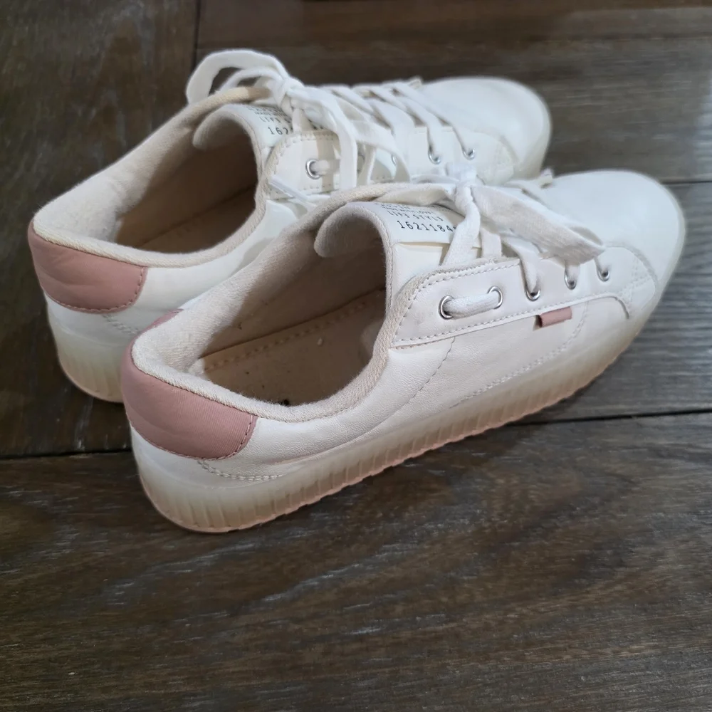 Zara White Platform Sneakers Women's Size 39 (US 8)